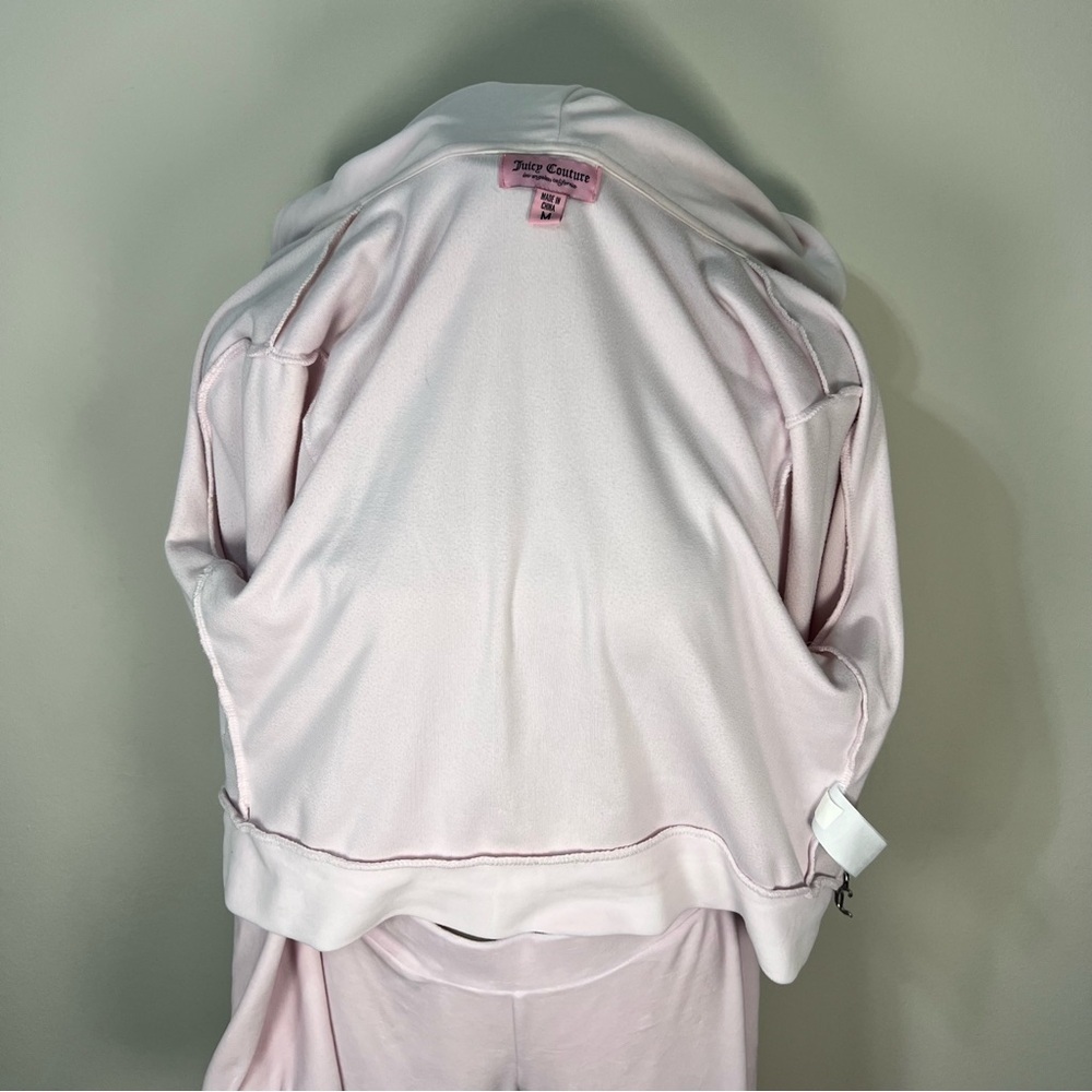 Juicy Couture x Aeropostale Baby Pink Velour Tracksuit Set Y2K Women’s Size M - Picture 12 of 15